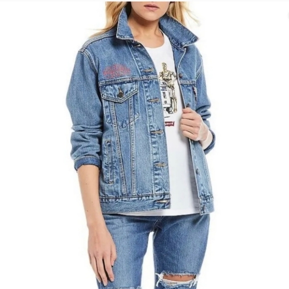 ⭐️Levi’s Limited Edition Stars Wars Denim Jacket ⭐️ Size Small - Picture 2 of 7